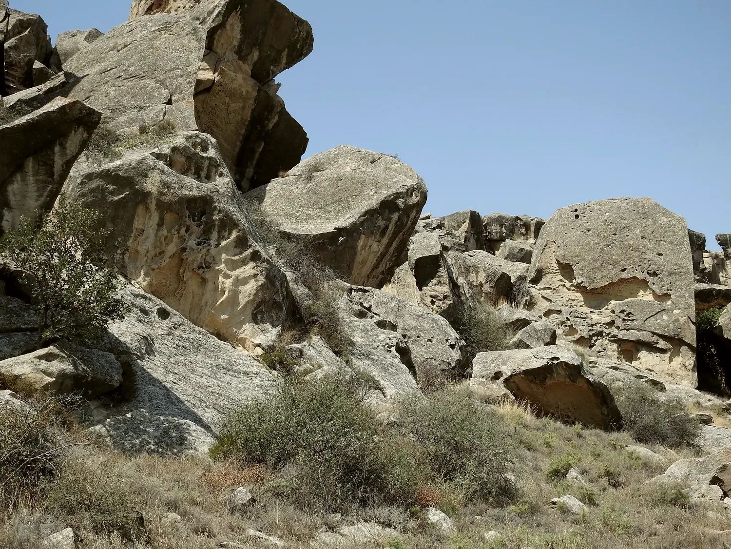 Rock carved before there was an alphabet.